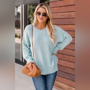 Pink Lily blue sweater top